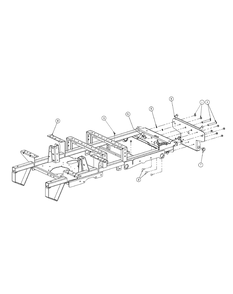 Part Location Diagram of 02004247-0637 MTD Frame Assembly
